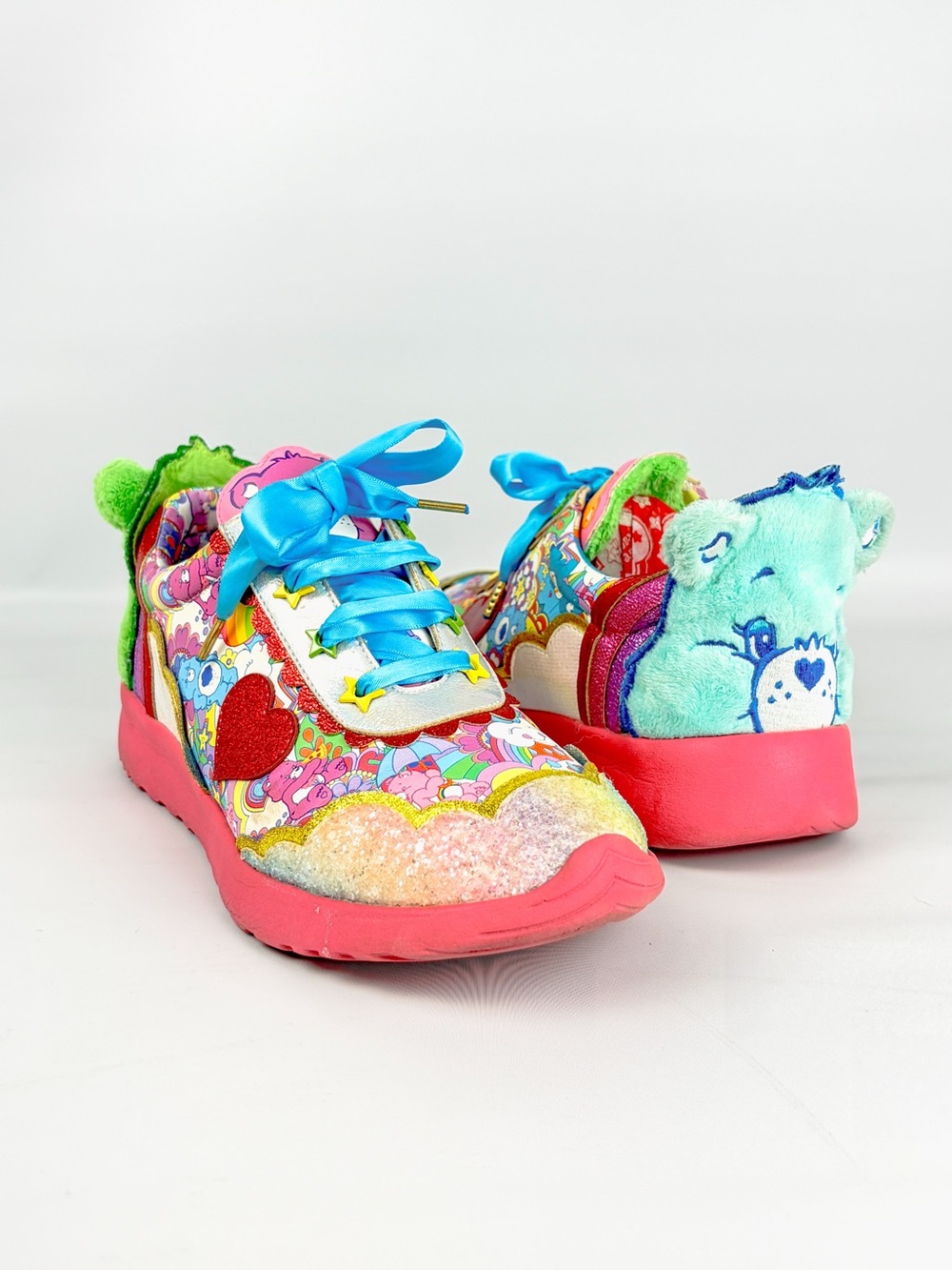 Irregular Choice Hugs Rule Care Bears Sneakers | Plush Bears | EU 39